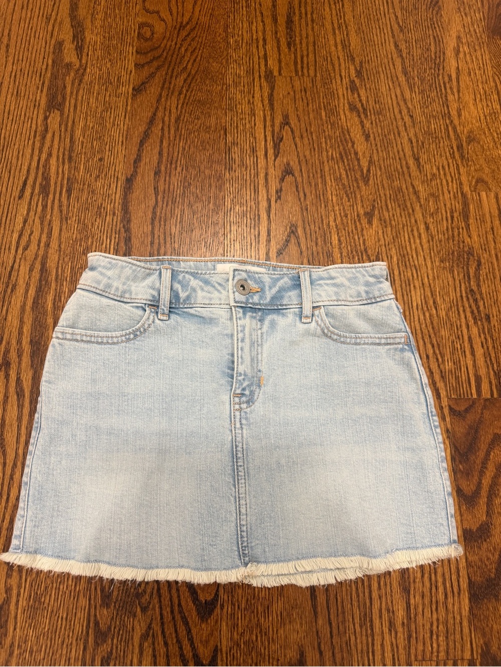 abercrombie kids Light Blue Denim Mini Skirt